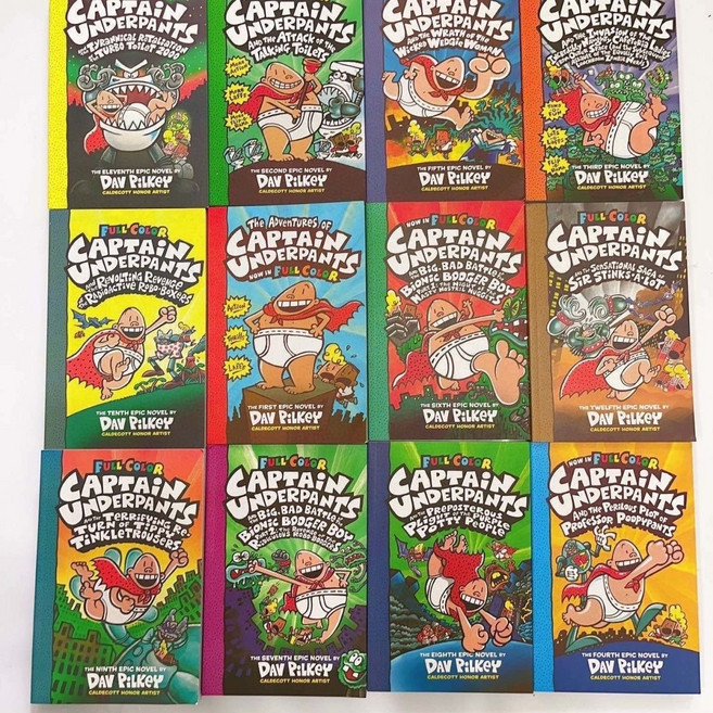 골프 레저 캡틴 언더팬츠 풀컬러 완전판 1~12권 세트 + 특별판 2종 / Captain Underpants Full Color Collection 14 Books, Captain Underpants 14 Books, 1개
