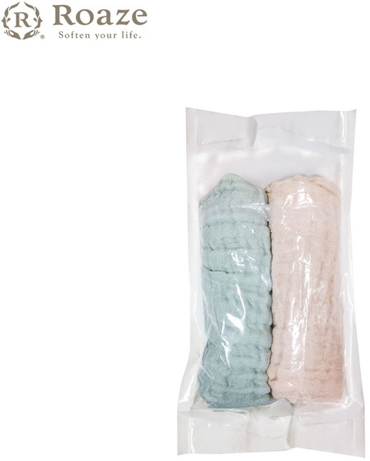 【Roaze 柔仕】紗布方巾 (2條1包)