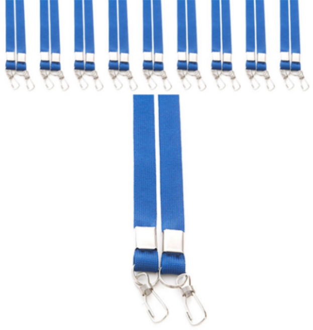 VIC 양고리 슬링 명찰줄 9mm, 블루, 10개