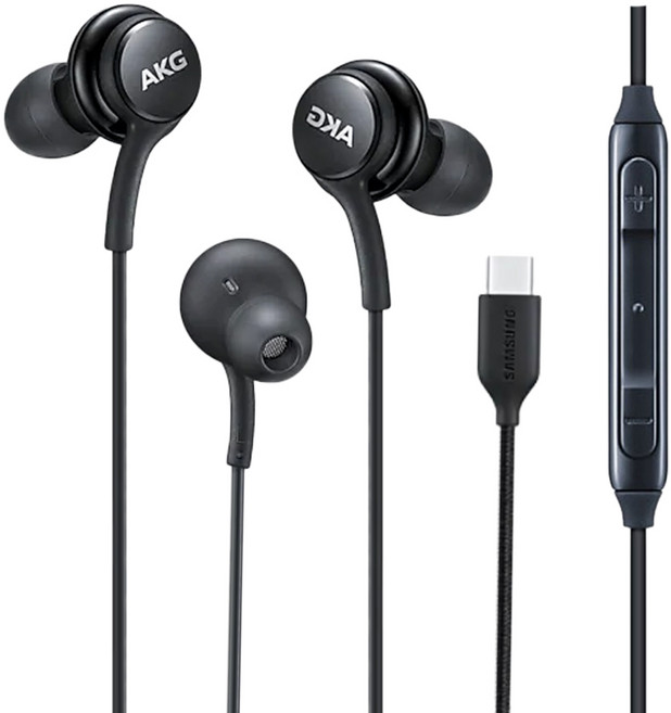 [HBG GLOBAL] 삼성전용 C타입 AKG 정품 스마트폰 유선이어폰 S20 S21 노트10 노트20 Z플립 안드로이드 갤럭시, C타입 블랙