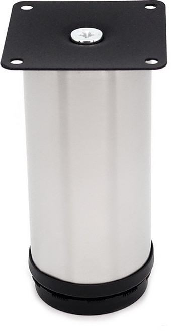 아이베란다 발통 싱크대다리 가구발 높이조정 가구 테이블 다리 실버, 길이120mm(실버)