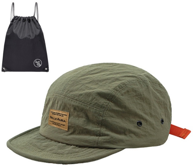 BELLEAURA 남여공용 캐주얼 챙짧은모자 숏캡 캠프캡 볼캡 숏챙 빅사이즈모자 (PGN짐쌕가방 지급)