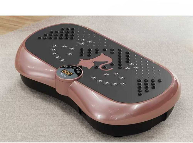 덜덜이 진동기 효과 보드 유산소 헬스장 뱃살 운동기구, 상세페이지 참고, 앰버 실버- 25단 파워/리모컨/지압 마그넷