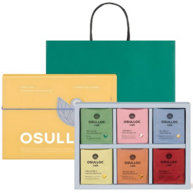 오설록 오 땡큐 티 선물세트, 티박스 6종, 50개
