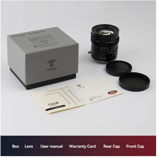 TTartisan 50mm F1.4 틸트 렌즈 풀 프레임 MF 시프트 Fuji X RF Leica Sigma L 마운트 SONY E 카메라 A7 IV, 01 Standard_04 L-Mount, 1개
