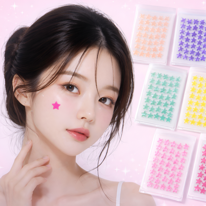 쿠엘랩 별 모양 여드름 스팟 케어 패치 7종 컬러, 1개, 280개입