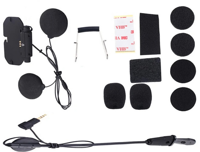 호환 헬멧 액세서리 V8 소프트 블루투스 헤드셋 Vimoto Vimoto 베이스 하드 오리지널 마이크 키트 브랜드, 1)For Open Helmet