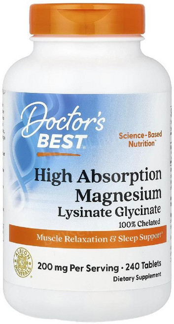 Doctor s Best 고흡수 마그네슘 240정(1정당 100mg), 2개, 2개, 240정