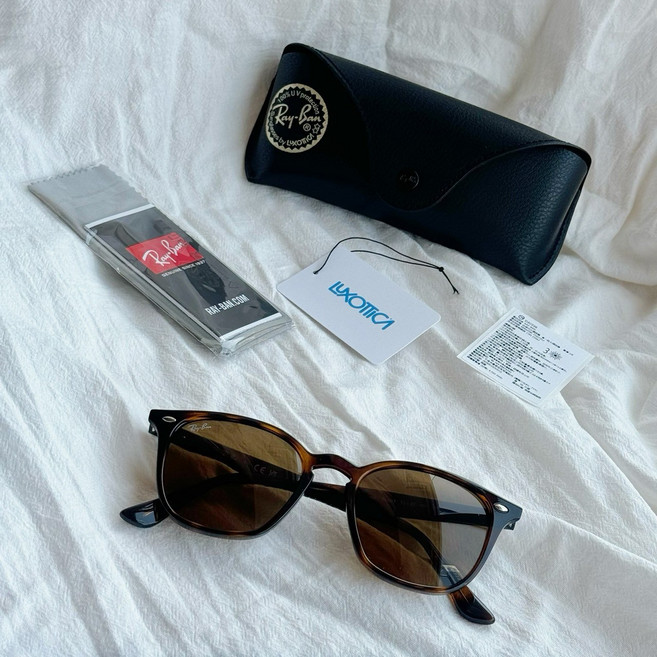 Ray-Ban ORB4258F 太陽眼鏡 淺哈瓦那/深棕色鏡框 52mm