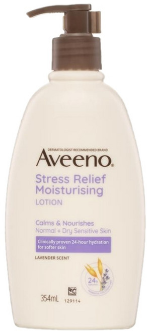 아비노 스트레스 릴리프 라벤더향 모이스처 바디로션 354ml Aveeno Stress Relief Lavender Body Lotion, 1개