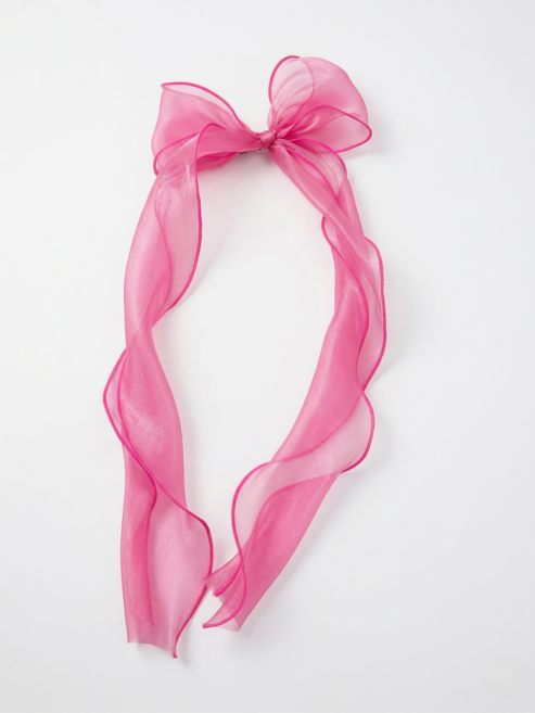 [헤이븐리] 오간자 롱 리본 머리핀