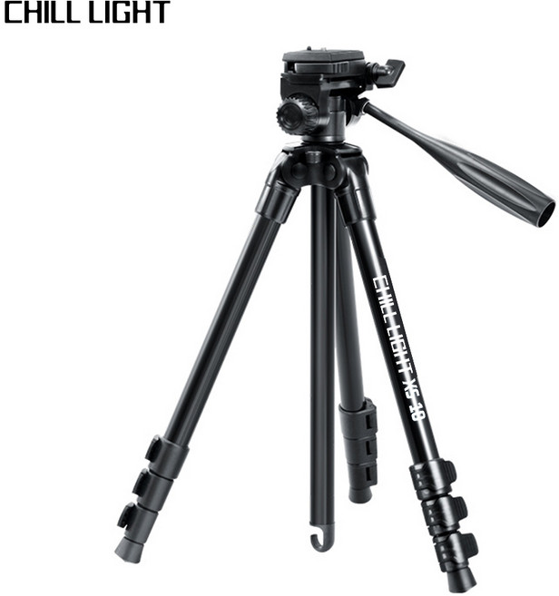 CHILL LIGHT 카메라 삼각대 DSLR 호환 접이식 휴대용 여행용 브이로그 촬영 거치대, 1개, XS-10