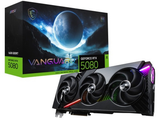 MSI 지포스 RTX 5080 뱅가드 SOC D7 16GB 하이퍼프로져