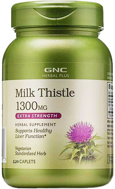 GNCHERBALPLUS 밀크 시슬 1300mg 캐플릿, 120정, 1개