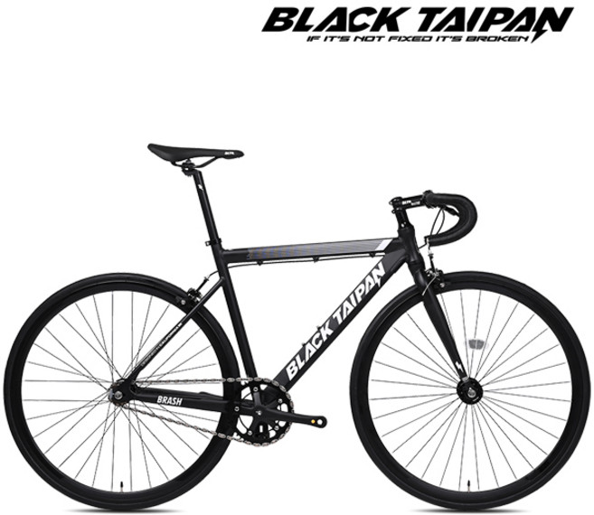 블랙타이판 알루미늄 픽시자전거 브래쉬 700C 무료조립, 1개, 164cm, 브래쉬 350 매트블랙 순정휠 조립+U락 싱글기어