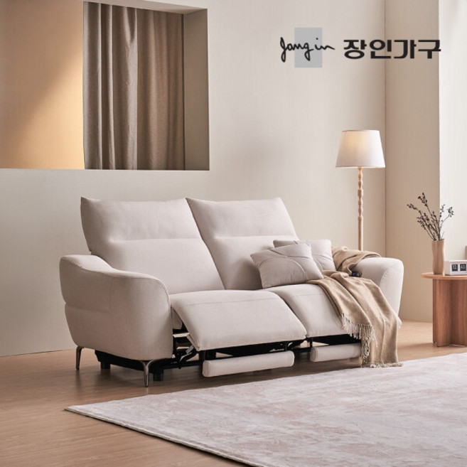 [장인가구] (착불) 오실리아 3인용 양방향 전동 리클라이너 패브릭 소파, 색상:그레이