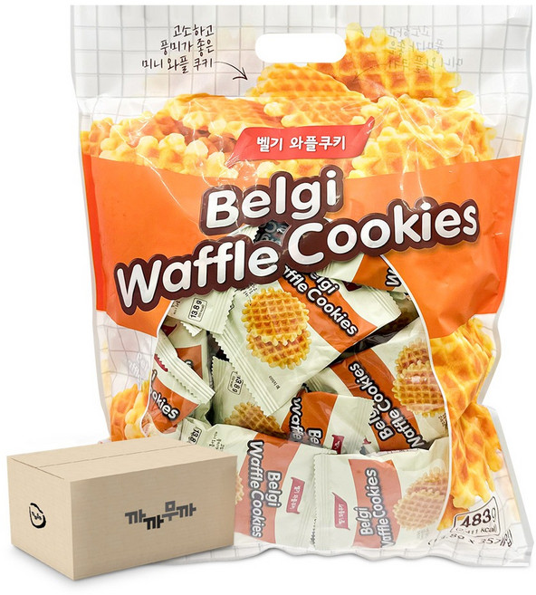 머깨비 도매몰 벨기 와플쿠키, 483g, 6개