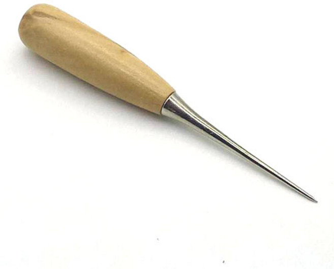 갈색가죽 나무 송곳 라떼 아트펜 공예용 가죽공예용, 1개