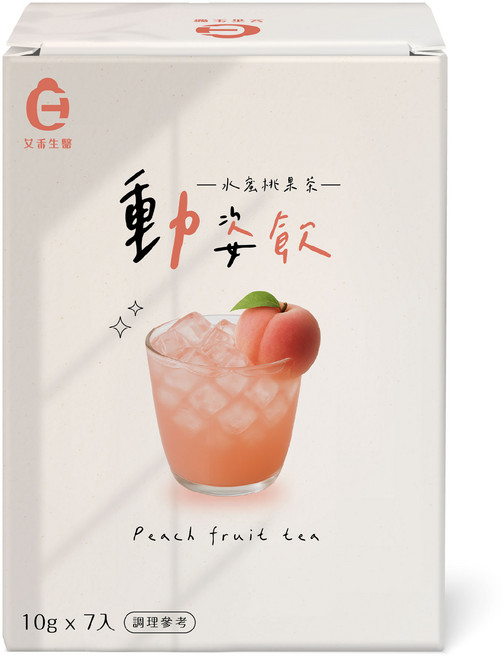 艾希生醫 水蜜桃水果茶 Peach Fruit Tea 10g x 7入, 1個