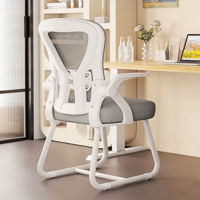 오아루 사무용 학생용 메쉬 컴퓨터 집중 의자, 화이트그레이