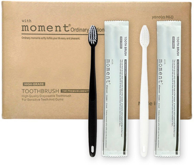 위드모먼트 일회용 고급형 미세모 칫솔, 1개입, 1000개