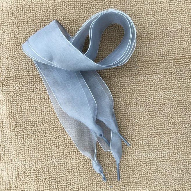 이뿜다오 130cm 레이스 시스루 리본 운동화 끈 쉬폰 신발끈 커스텀