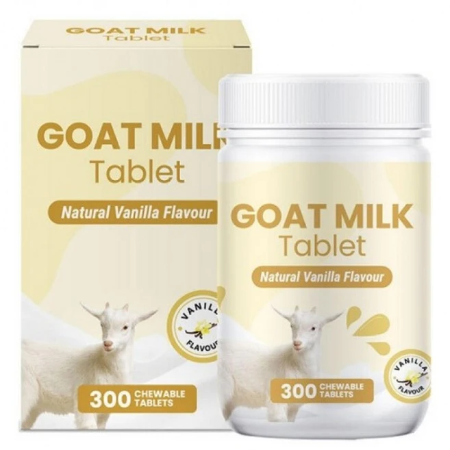 헬스보충 산양유 츄어블 바닐라맛, 1개, 300정 - 쿠팡