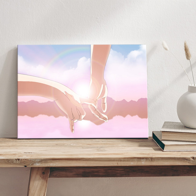 더아트컴퍼니 여름 감성 로파이 포스터 액자 바다 힐링 일러스트 20종, 12. 커넥션 2