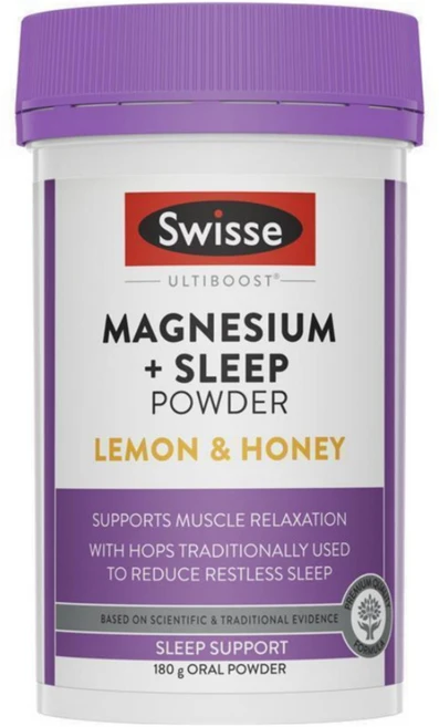 SWISSE 스위스 마그네슘 슬립 피우더 180g 레몬 허니, 단품, 1개 - 쿠팡