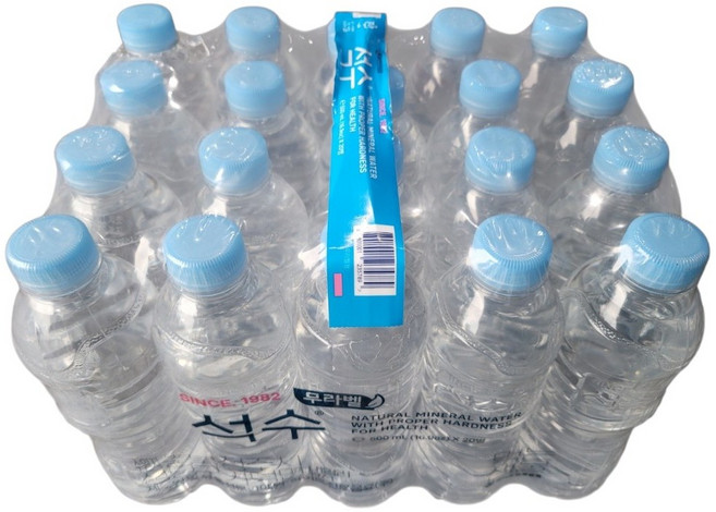 석수 무라벨 생수, 500ml, 20, 1