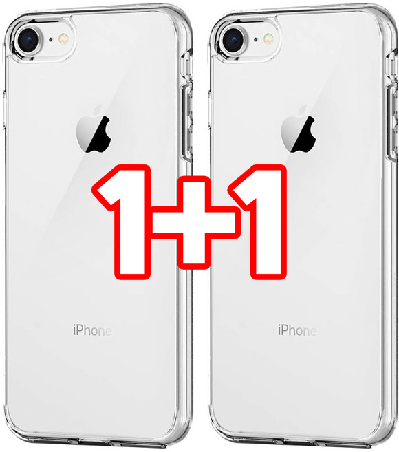 벌크온 1+1 아이폰 7 8 SE2 SE3 슬림 투명 젤리 소프트핏 기본 케이스