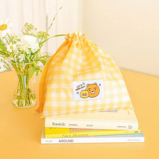 [동화오피스] 카카오 KF 여행 스트링파우치 / 세면도구 여행가방