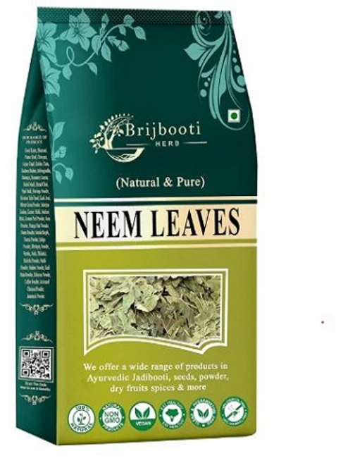 Brijbooti Neem Leaves 200 Gram - Leaf - Neem Leaves Dried for Skin & Eating - Sukhi Neem Patti, 1개, 200g - 쿠팡