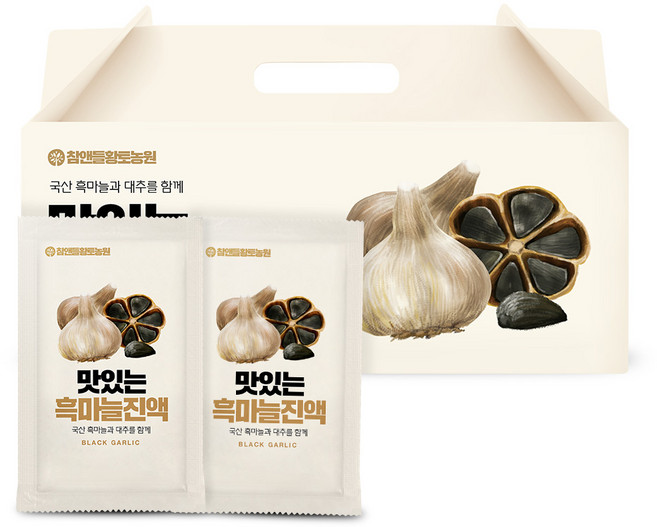 참앤들황토농원 맛있는 흑마늘 진액, 70ml, 30개