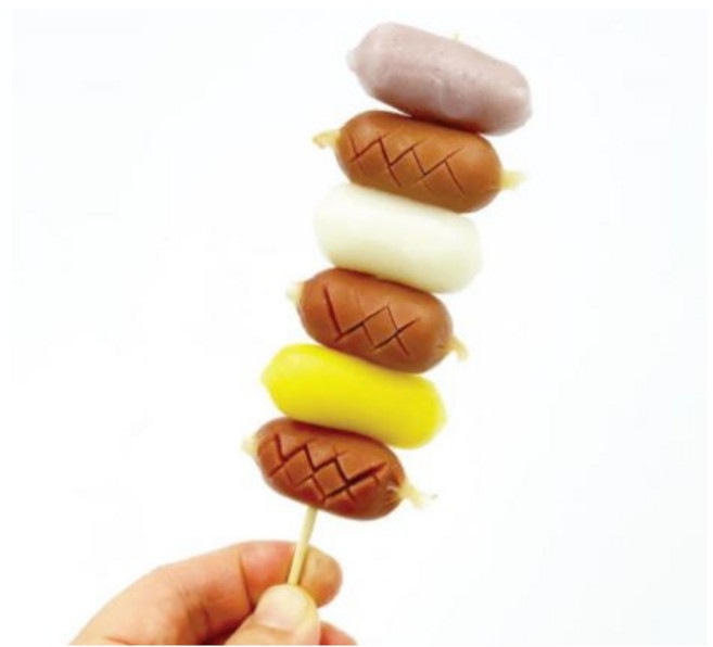 노다지마을 소떡소떡 치즈쏙소떡 5P 4봉(소스포함), 4개, 240g