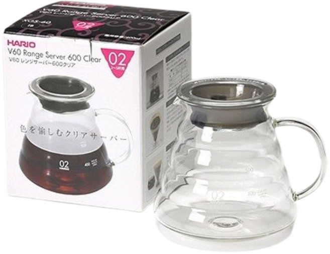 HARIO V60 雲朵壺 玻璃壺 XGS-60TB 600ml, 1個, 雲朵壺 XGS-60TB 600ml