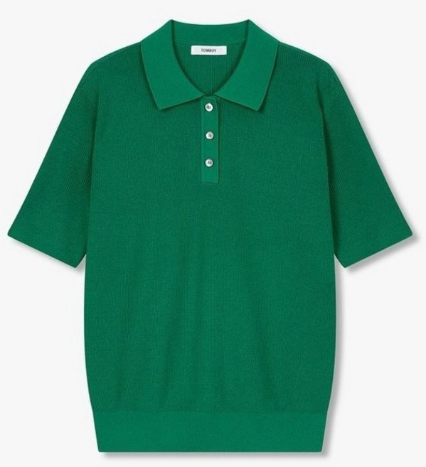 [백화점 정품] 스튜디오 톰보이 카라넥 반팔 니트 9106252171