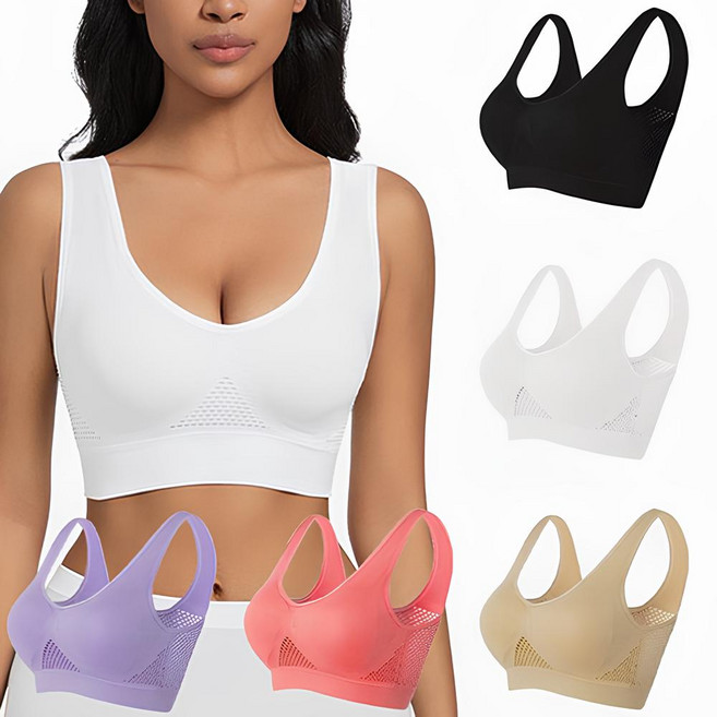 토이앤스티치 여성 1+1 노와이어 심리스 스포츠 브라 2종세트