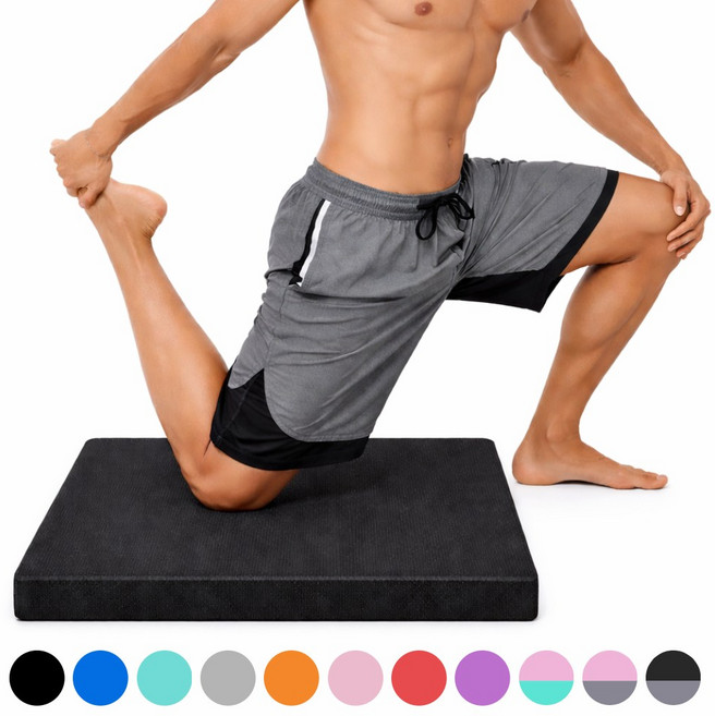 에픽스 두꺼운 데드리프트 밸런스 패드 필라테스 요가 재활 보조매트, 미드나잇 블랙