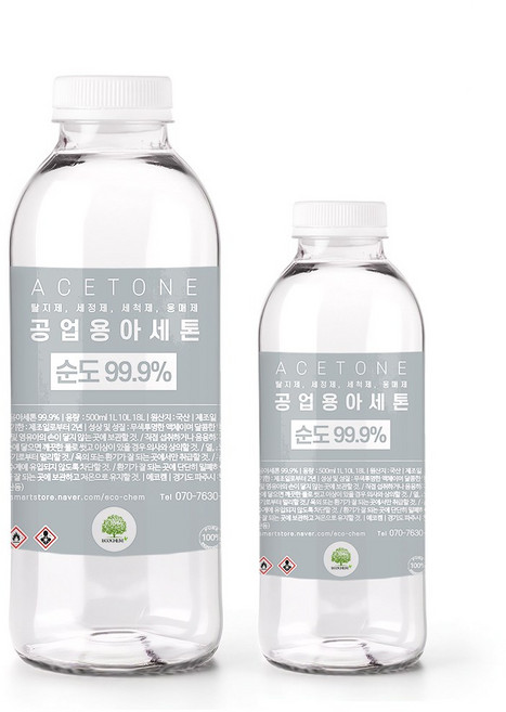 공업용 아세톤 원액 99.9% ACETONE 1L, 1개