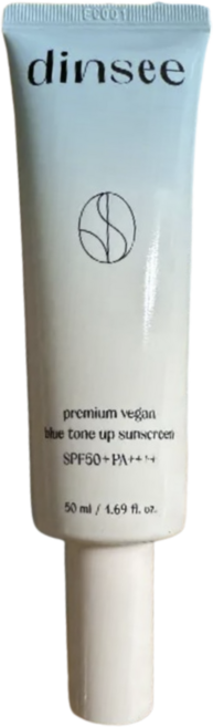 딘시 프리미엄 비건 블루 톤 업 선크림 피부 톤 커버, 3개
