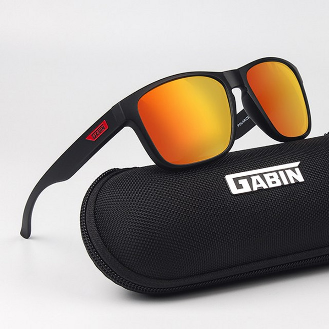 가빈 편광 선글라스 KD109, C3무광블랙 + 레드미러, 1개