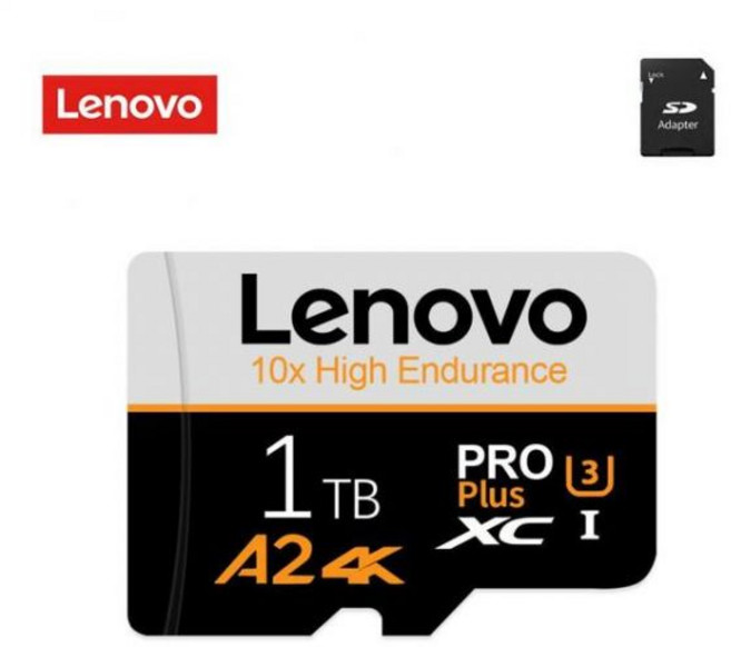 레노버 메모리 카드 SD/TF 플래시 마이크로 TF SD 128GB 휴대폰 닌텐도 스위치용 2TB 1TB 512GB 256GB, 1개