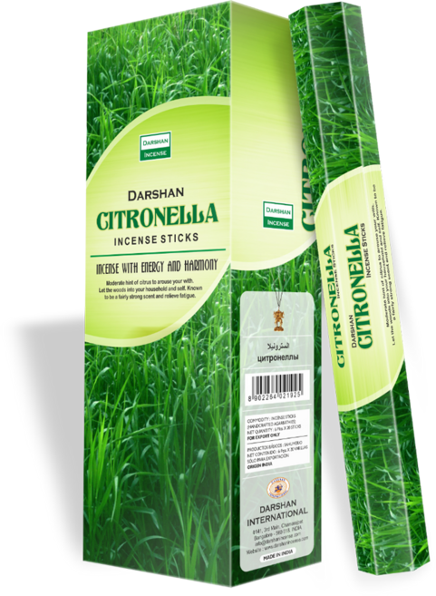 다르샨 대용량 인센스 스틱 6팩 세트 120개입 인텐스 인센트, 13.시트로넬라