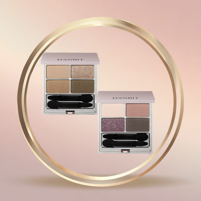 단빛 쿼드 아이섀도우(쿼드컬러 애교살 아이쉐도우 팔레트 색조), 1개