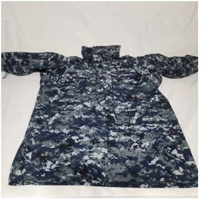 Tennessee apparel corp. 미 해군 파카 작업복 재킷 Gore-Tex 미디엄 롱 블루 그레이 디지털 카모