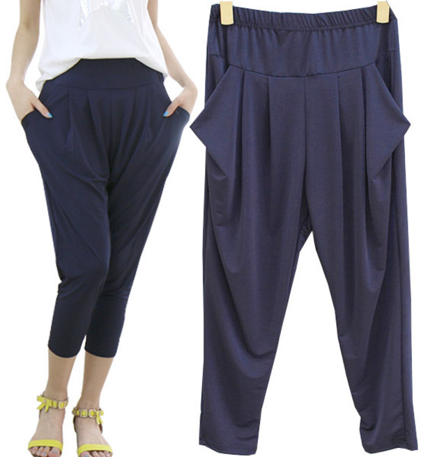 미소레깅스 NJ 9부 배기 팬츠