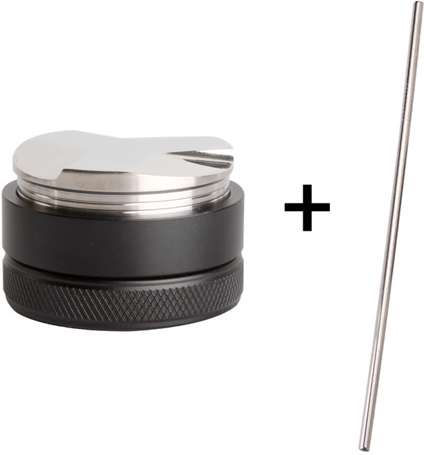 JJ 스텐 마카롱 템퍼 플랫타입 58mm, 블랙+레터링빨대, 1개