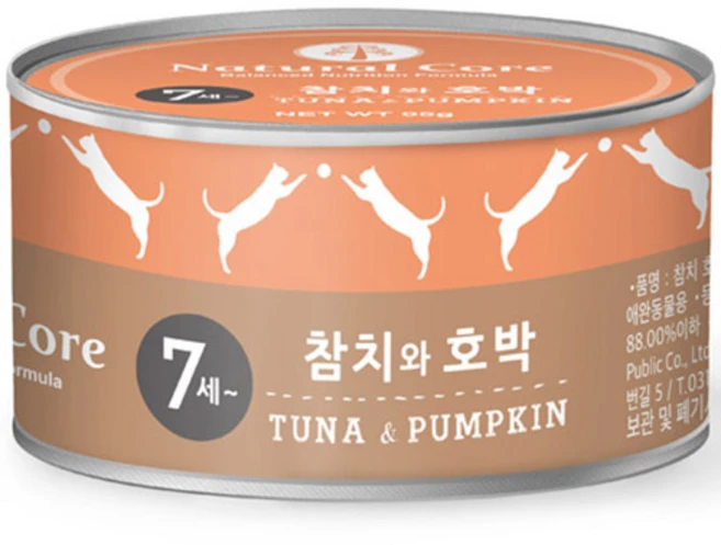네츄럴코어 시니어참치캔95g 3종 고양이간식 노령묘, 혼합맛(참치/호박), 95g, 1개 - 쿠팡