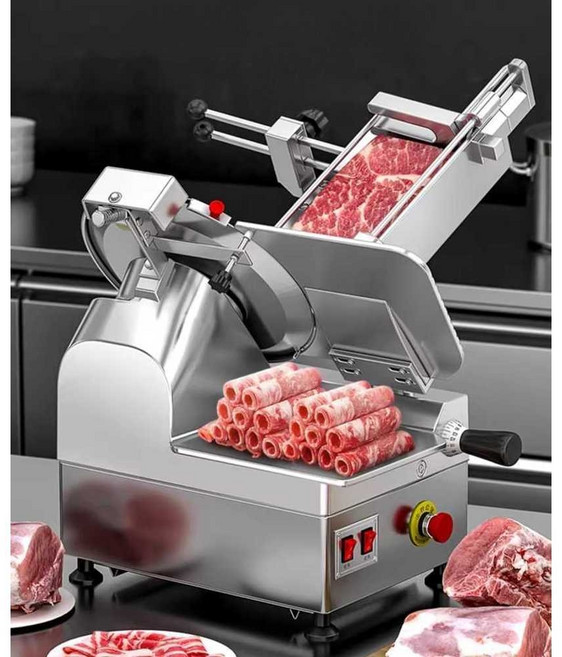 12인치 전자동 고기 냉동육 육절기 대패 슬라이서, 1개, 12인치 자동-플래그십